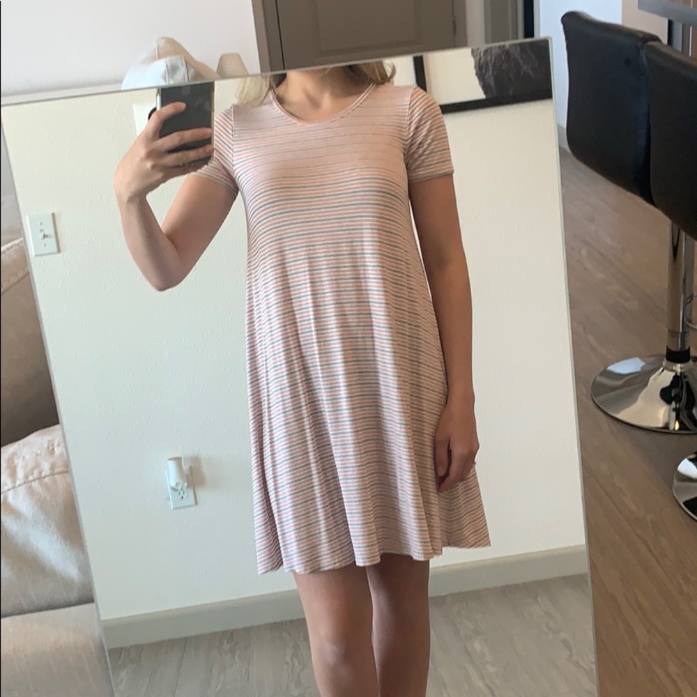 Madewell Striped Swing Dress